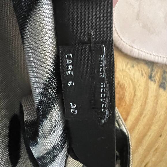 Alfani Sleeveless Cowl Neck Blouse Size 6 Animal Print Beige Black Stretch Knit - Picture 6 of 7